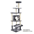 Tower Kitty Tower Post Papan Kayu Besar Hanging Toy Super Tall Multi Level Pokok Plush Pokok